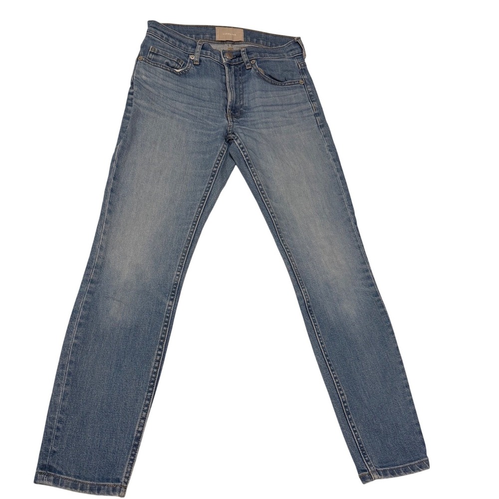 Everlane Womens Mid-Rise Skinny Jeans Medium Wash Blue Denim Size 25